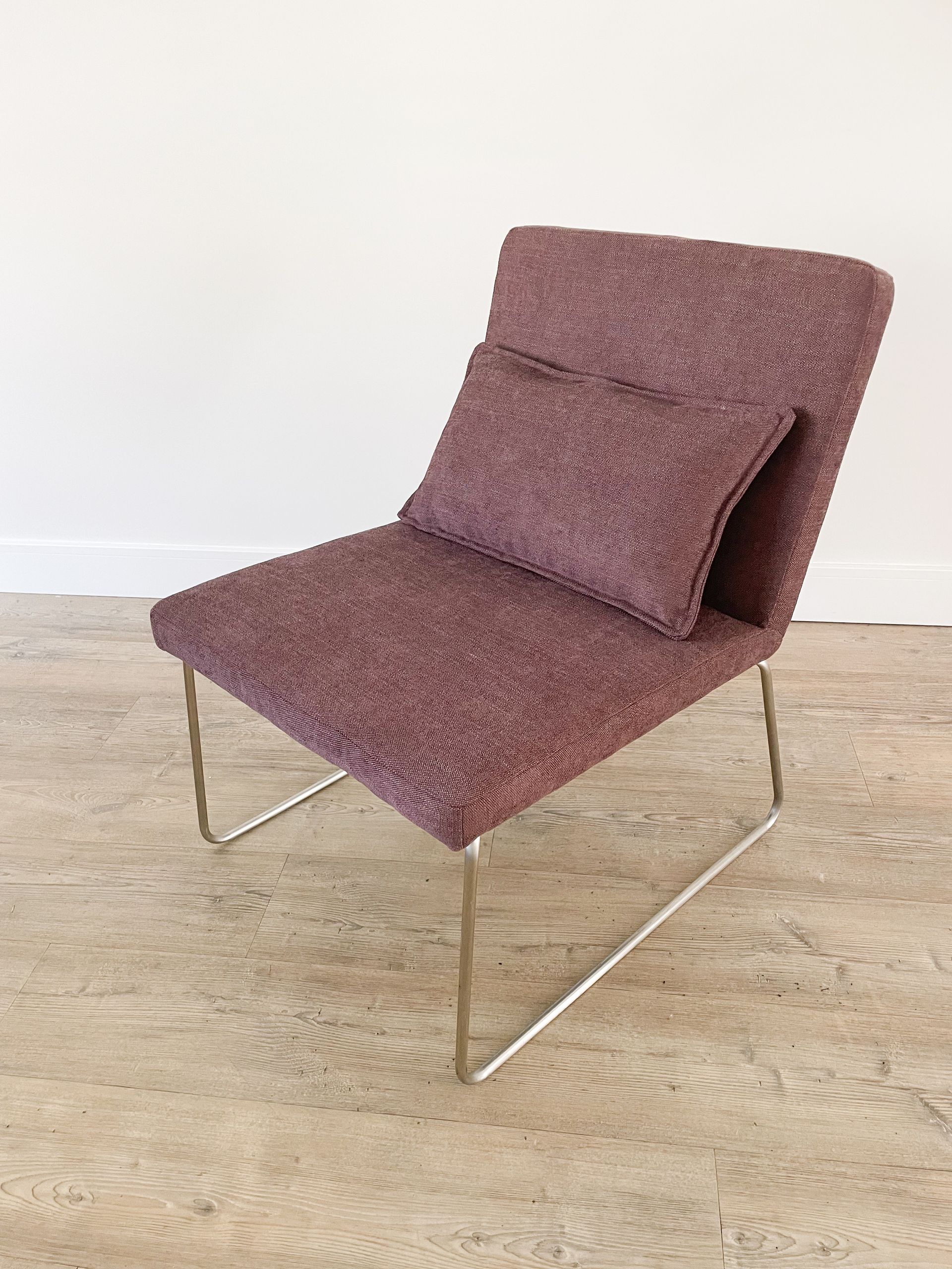 Fauteuil herstoffeerd | paars | incl kussen
