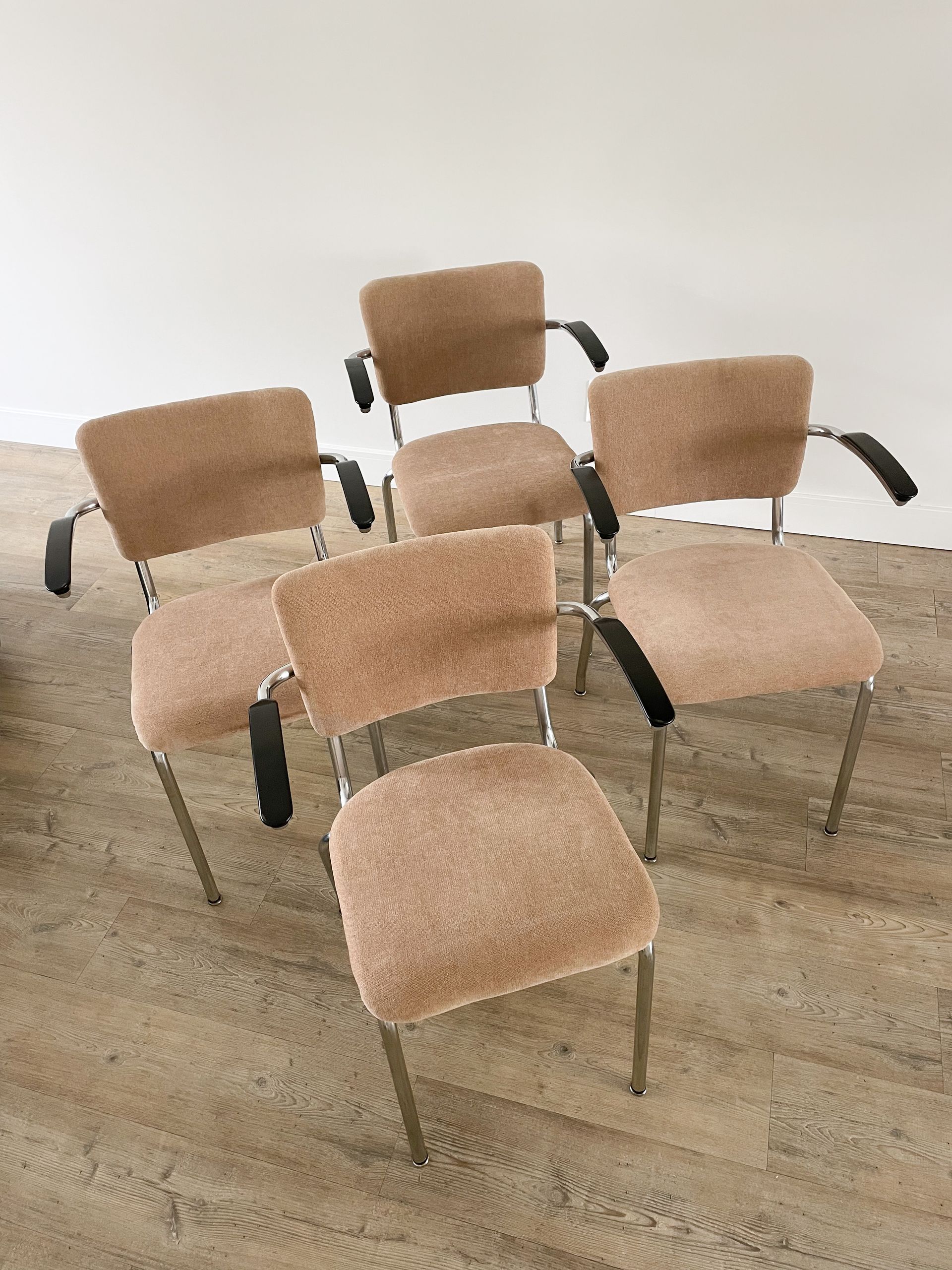 Stoelen | set 4 pc | herstoffeerd