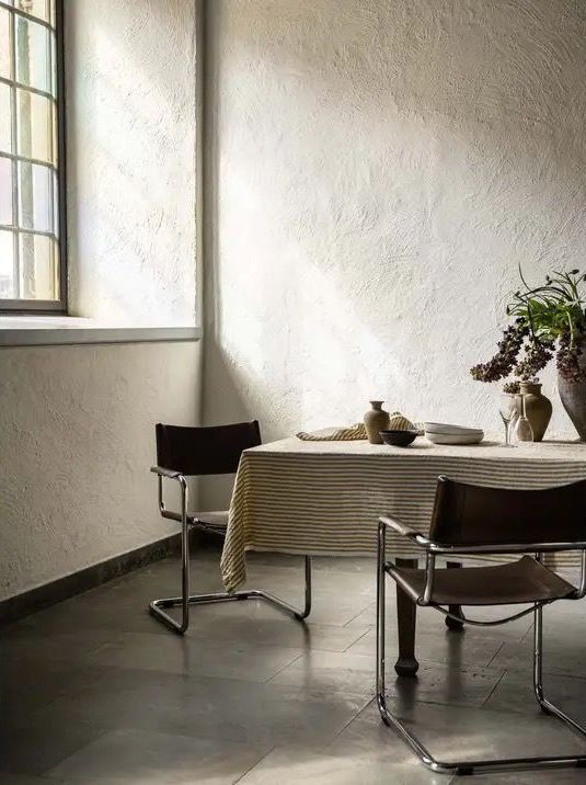 Tafelkleed Stripe Naturel