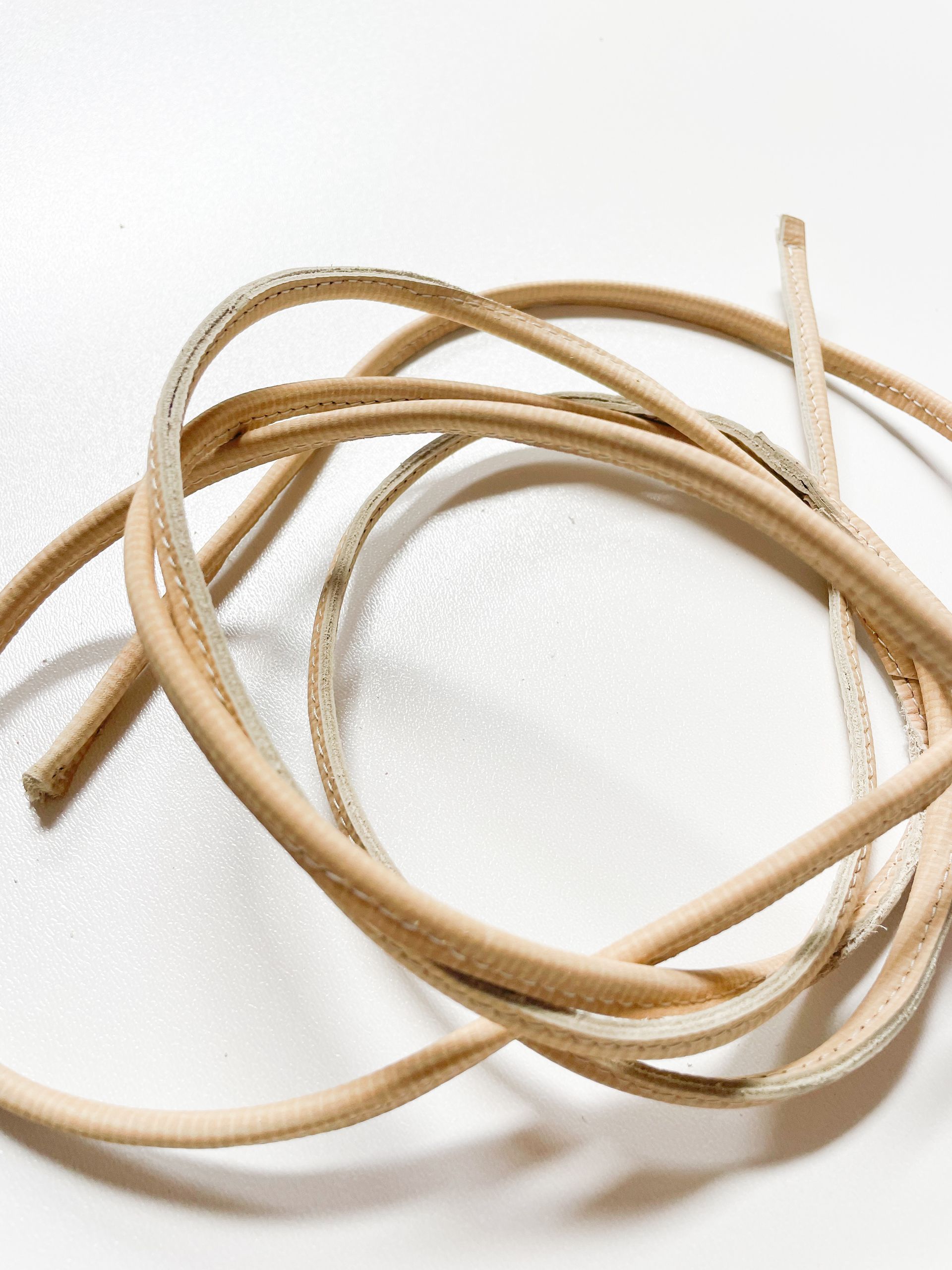Riem Leer Beige - Small