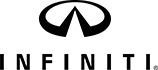 Infiniti logo: stylized oval with a central triangle, with the word "INFINITI" below.