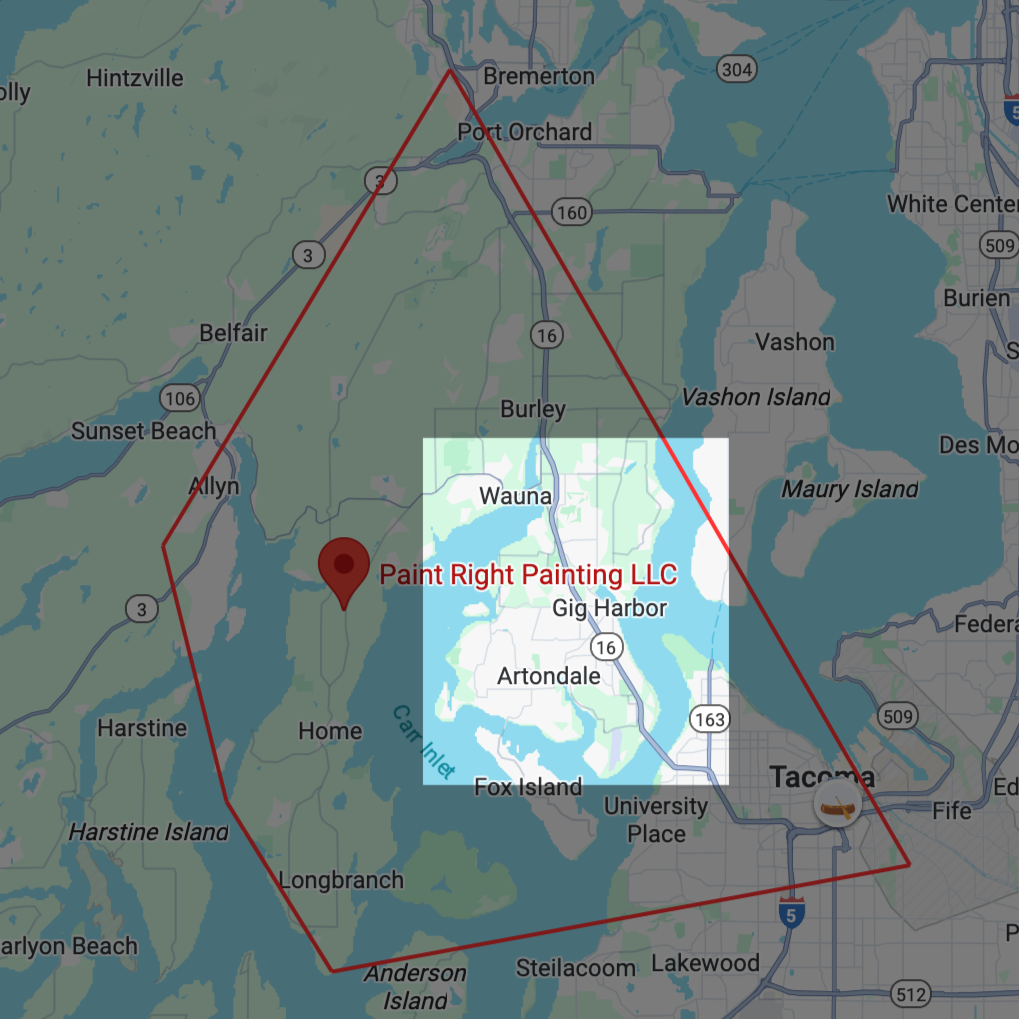 Map showing the PRP service area and highlighting Gig Harbor.