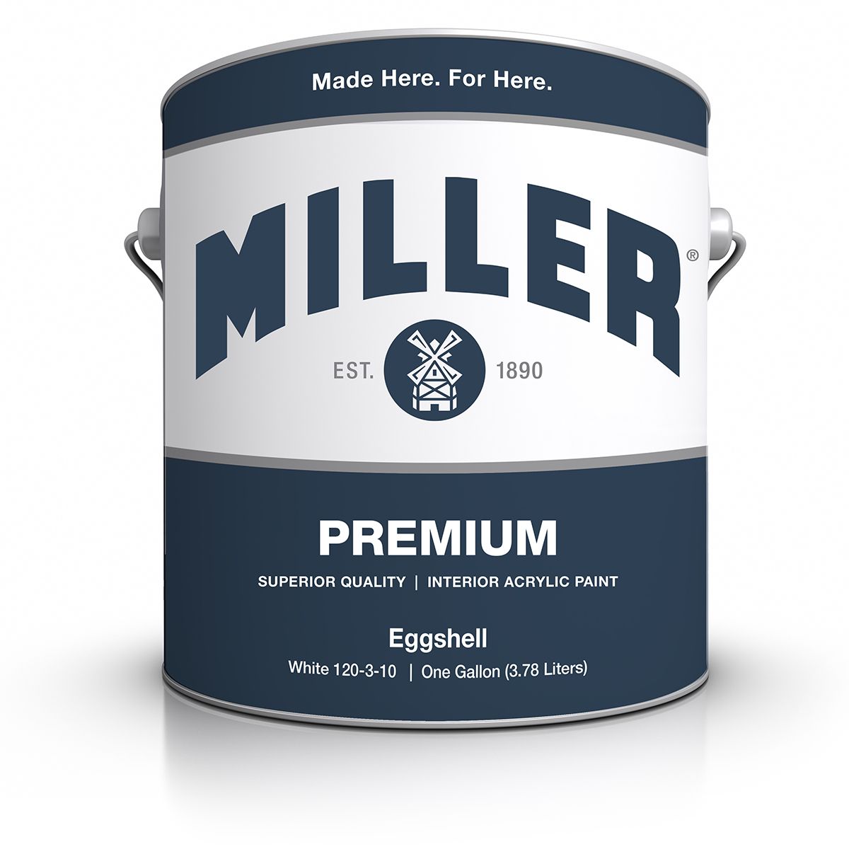 Miller Paint can of the Acri-lite paint