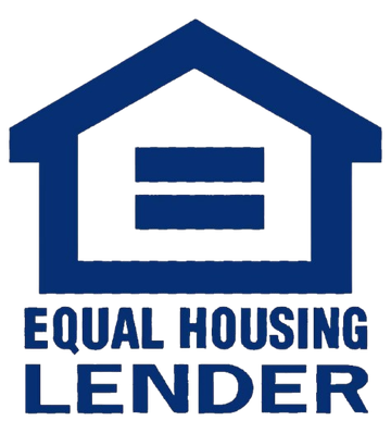 Equal Housing Lender logo with blue house icon and text
