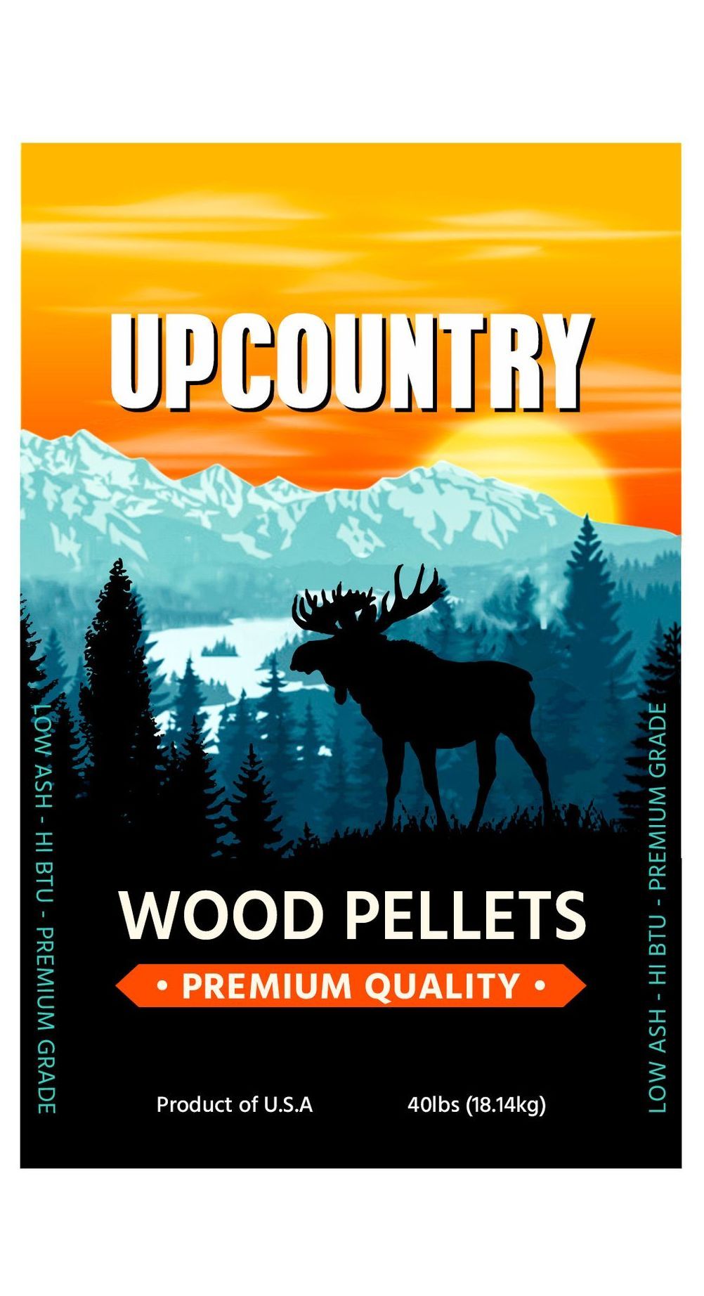 Upcountry Hardwood Blend pellets that are sold by Pellets Now