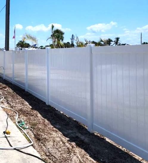 White Vinyl Fences