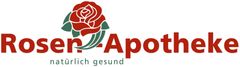 Ein Logo für eine Apotheke mit einer Rose darauf