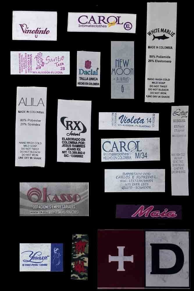 MARQUILLAS Y ETIQUETAS MAGAET DE COLOMBIA - bordado