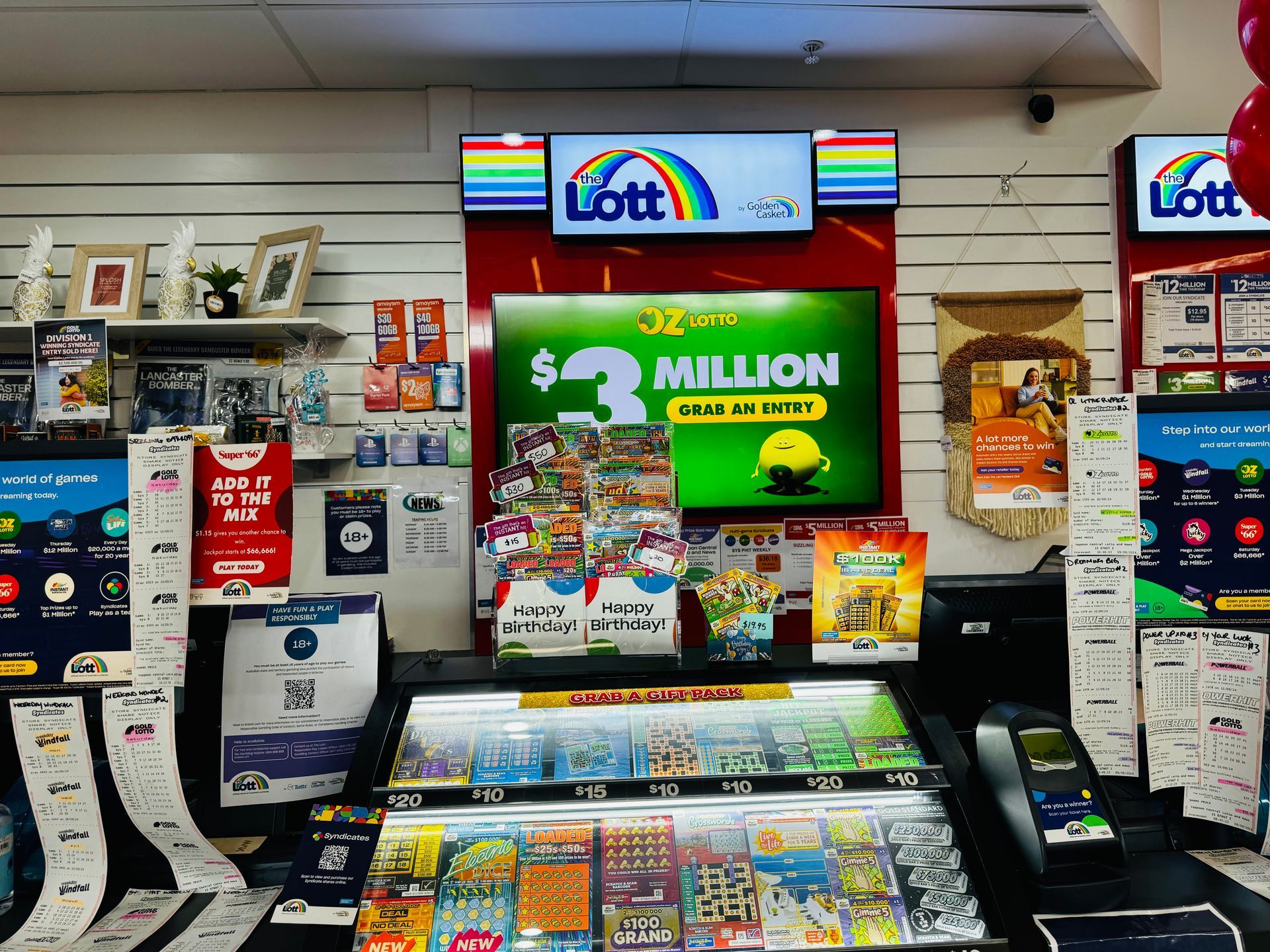 A Store Filled With Lots Of Greeting Cards And Magazines — Yeppoon Central Lotto & News in Yeppoon, QLD
