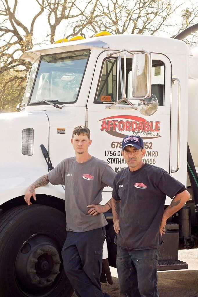 Team Members And The Truck  — Statham, GA — Affordable Septic Service