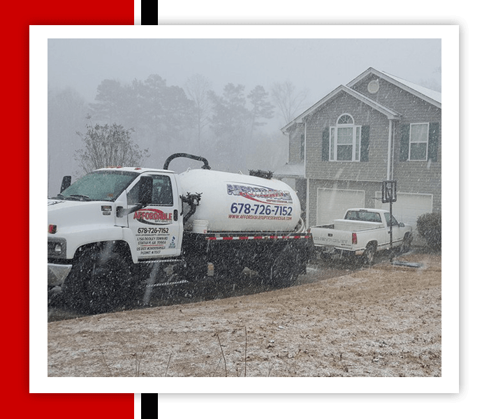 Pumping In Snow — Statham, GA — Affordable Septic Service