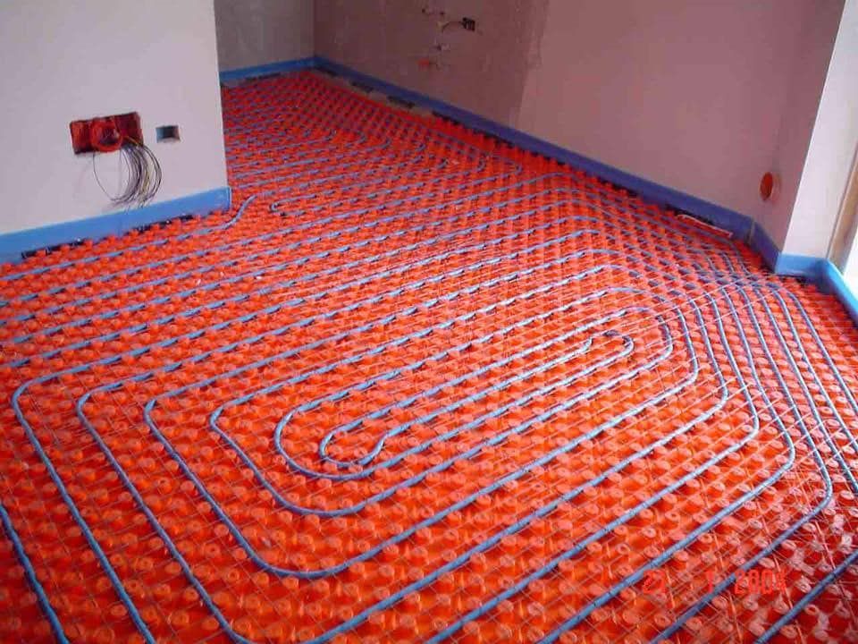 impianto di riscaldamento a pavimento