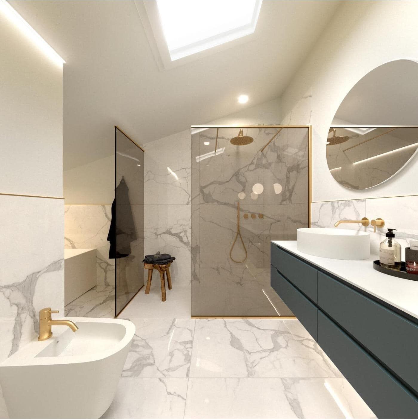 bagno ristrutturato a Palermo