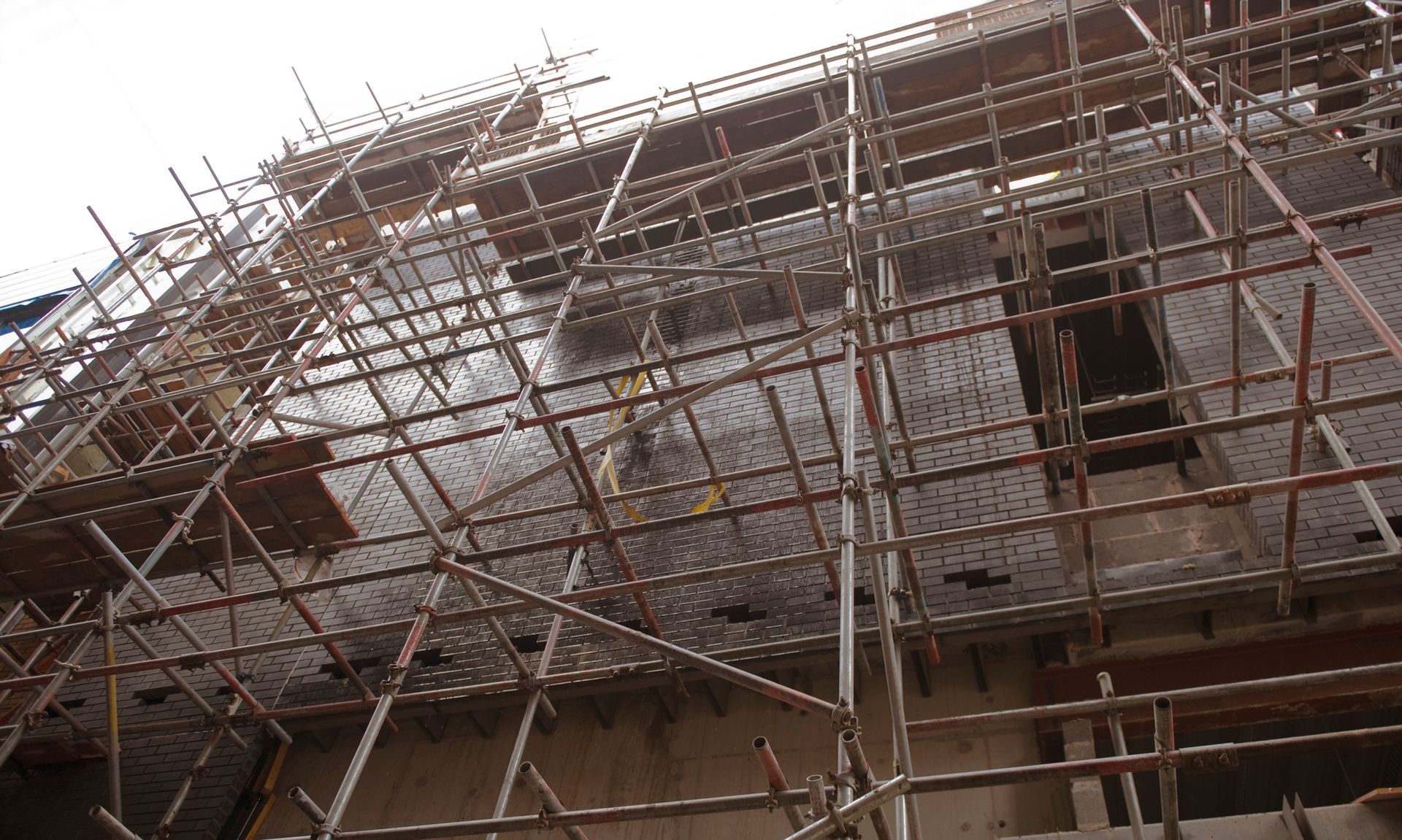 impalcatura per rifacimento delle facciate