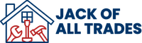 Logo: A house outline with tools inside, text reads "JACK OF ALL TRADES".