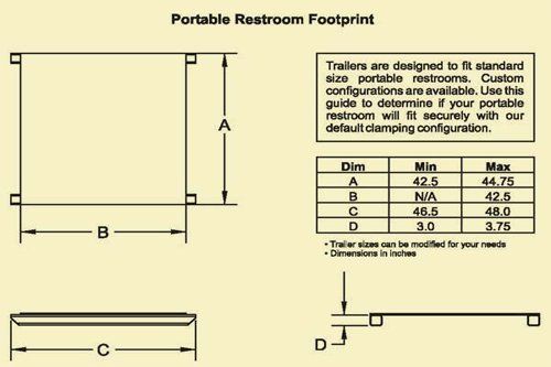 gotta roll portable restroom footprint