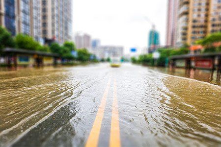 Flooding on Street — North Jackson, MS — Gotta Go Site Service Rentals