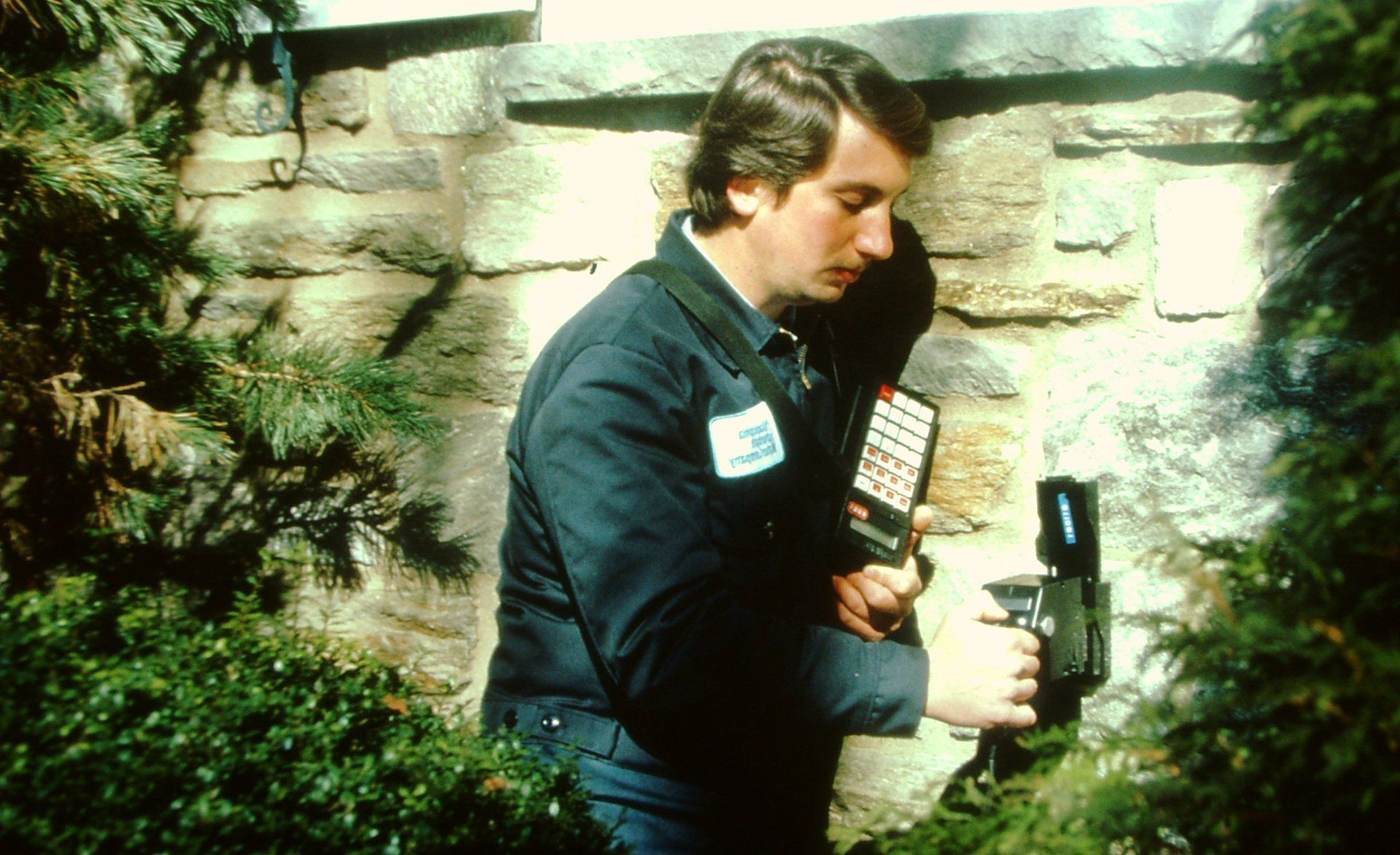 A technician operates a water meter installed following Delaware River Basin Commission regulations requiring metering in certain water systems with the Delaware River Basin.