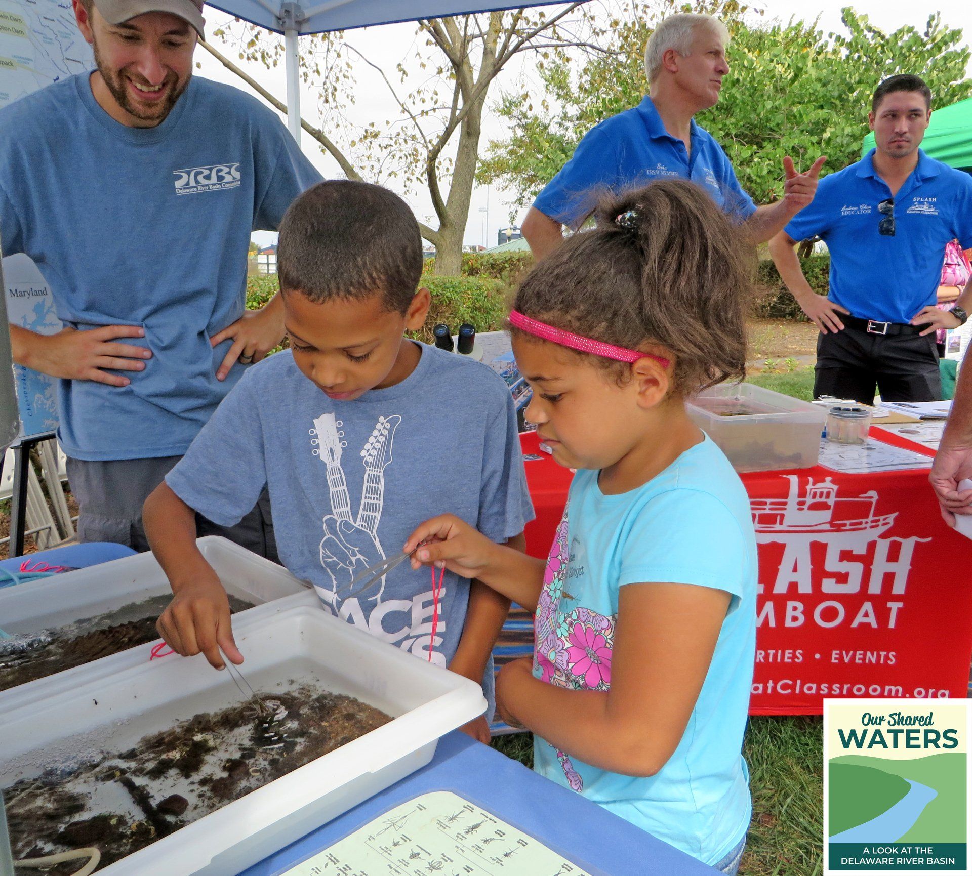 Our Shared Waters, the DRBC's outreach program, is represented by the DRBC staff at an event in Trenton, NJ.