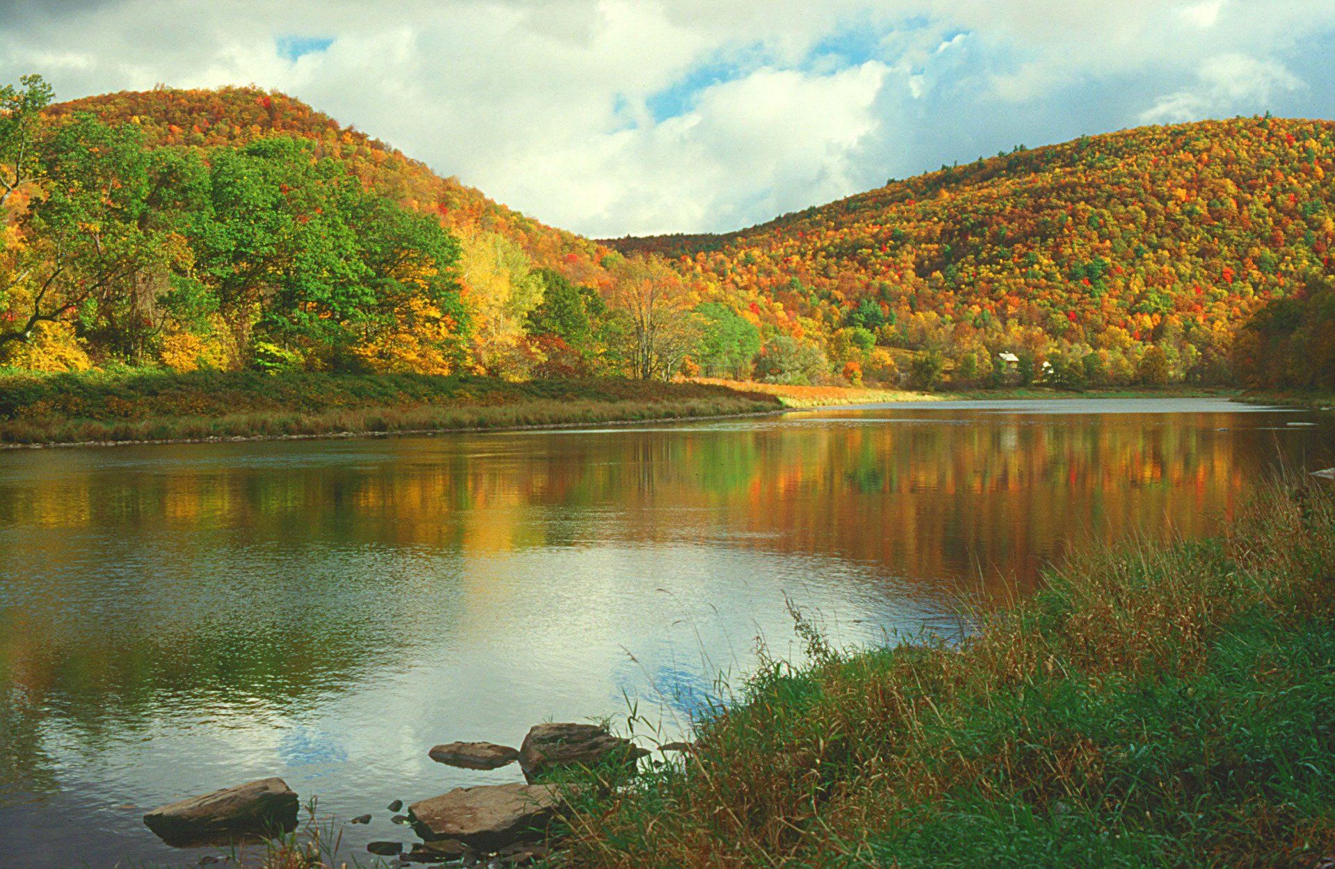 The Delaware River is pictured at Kilgour Spur in the fall.