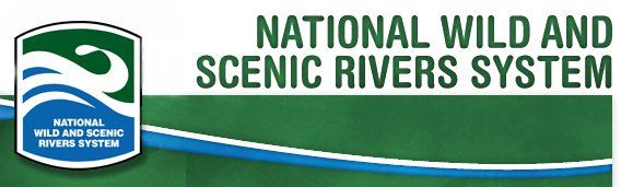 A logo of the National Wild and Scenic Rivers System.