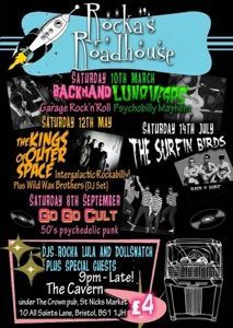 A poster for rocka 's roadhouse on saturday 10th march