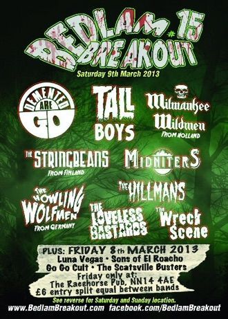 A poster for slam 15 breakout on saturday 5th march 2013