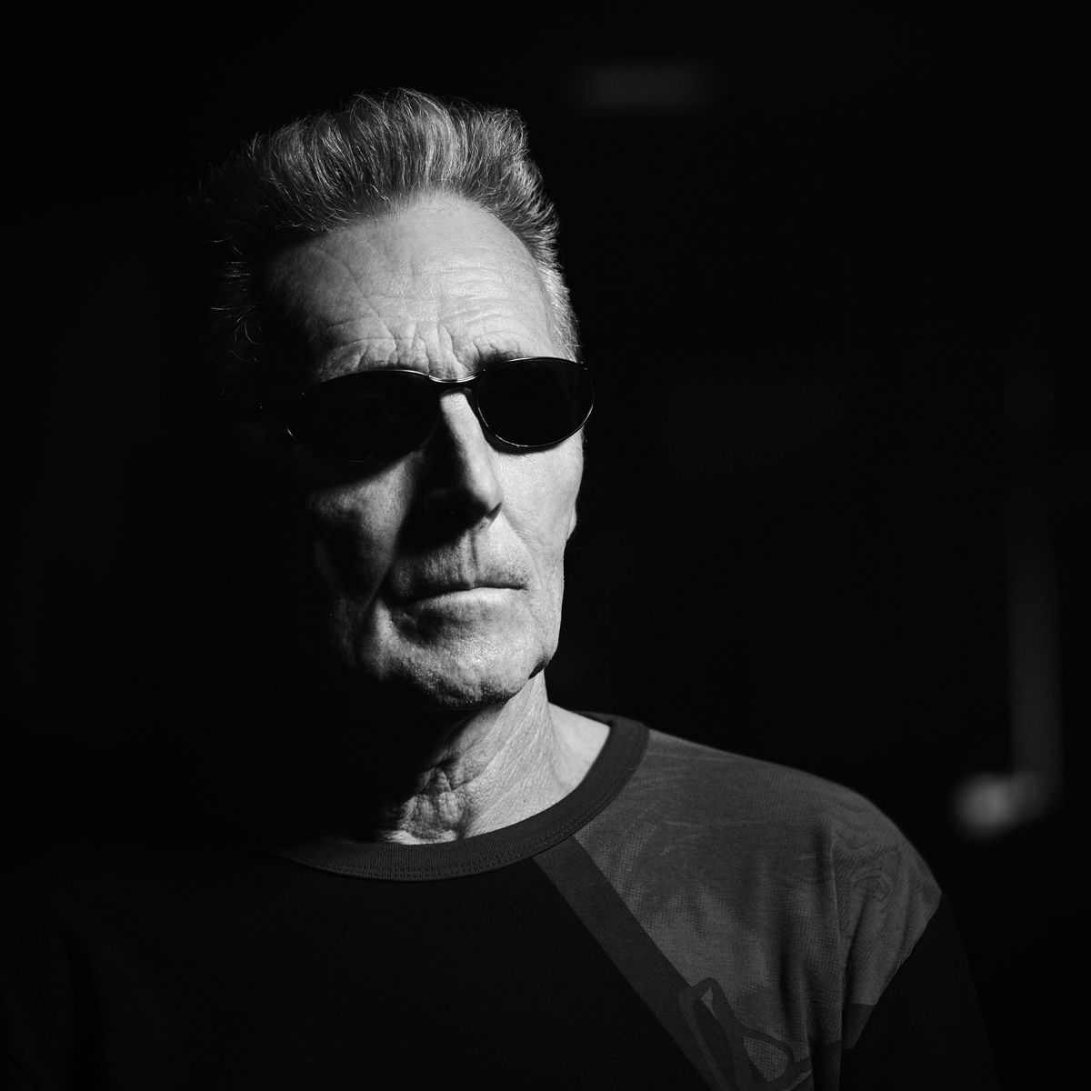 Johnny from The Go Go Cult wearing sunglasses in the dark - shot by Dammo Photography