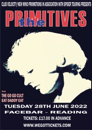 A poster for the primitives on june 28th 2022