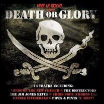 A skull and crossed swords on a cd cover.