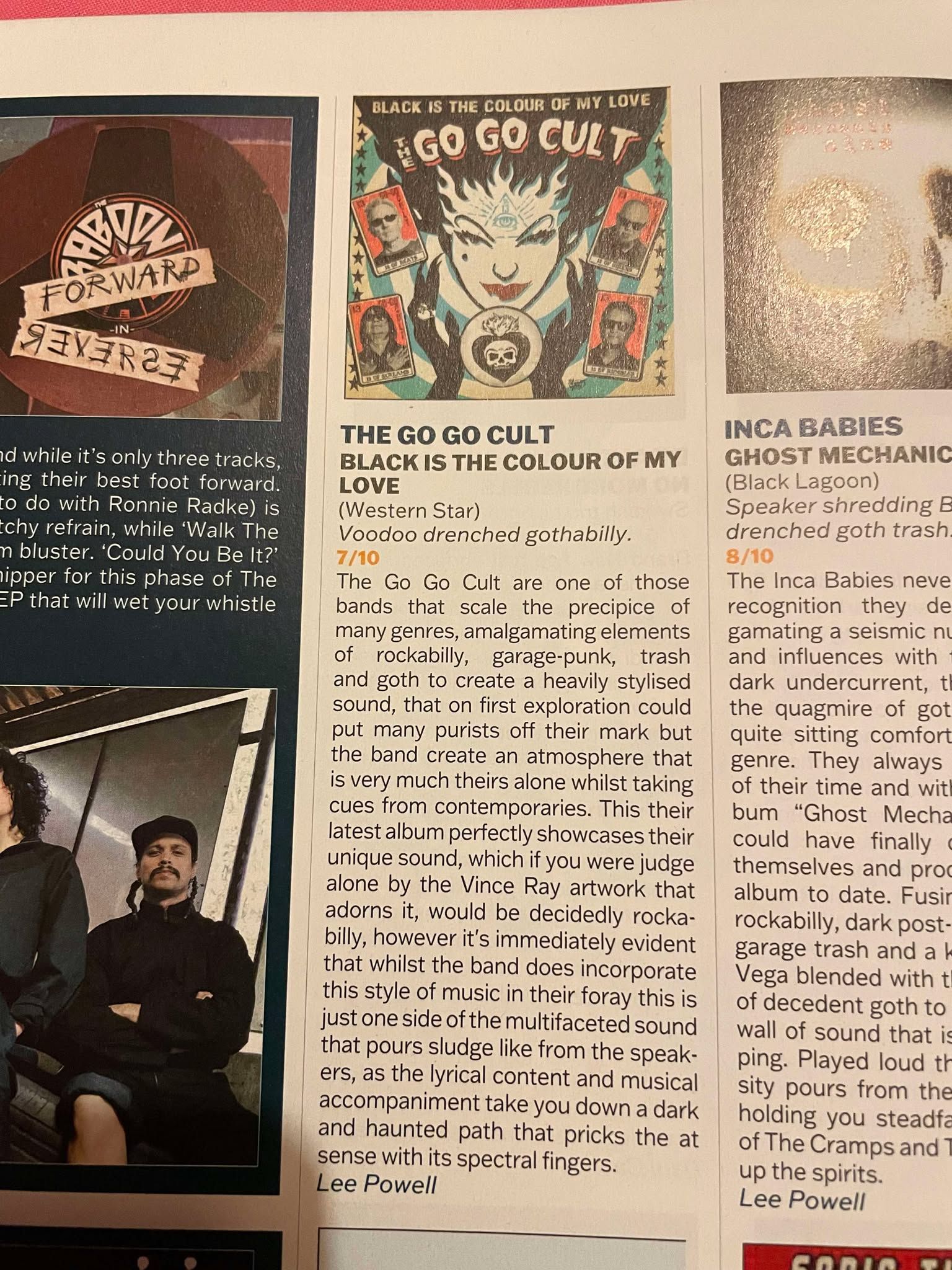 A newspaper article about the go go cult