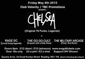 A poster for chelsea on friday may 8th 2015