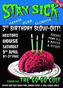 A poster advertising a 3rd birthday blow-out