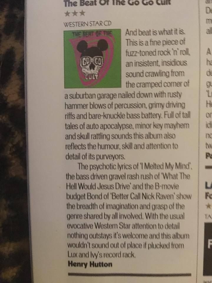 A magazine article about the best of the go go cult