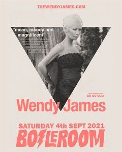A poster for wendy james ' saturday 4th sept 2021 boilerroom