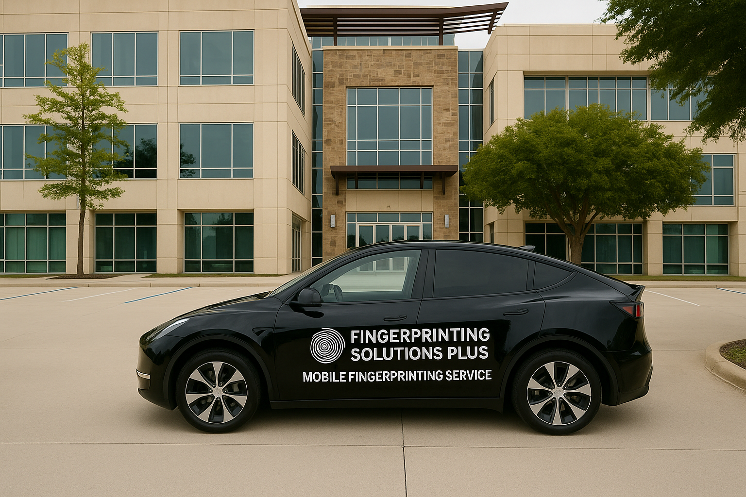 Fingerprinting Solutions Plus mobile fingerprinting unit serving businesses and individuals.