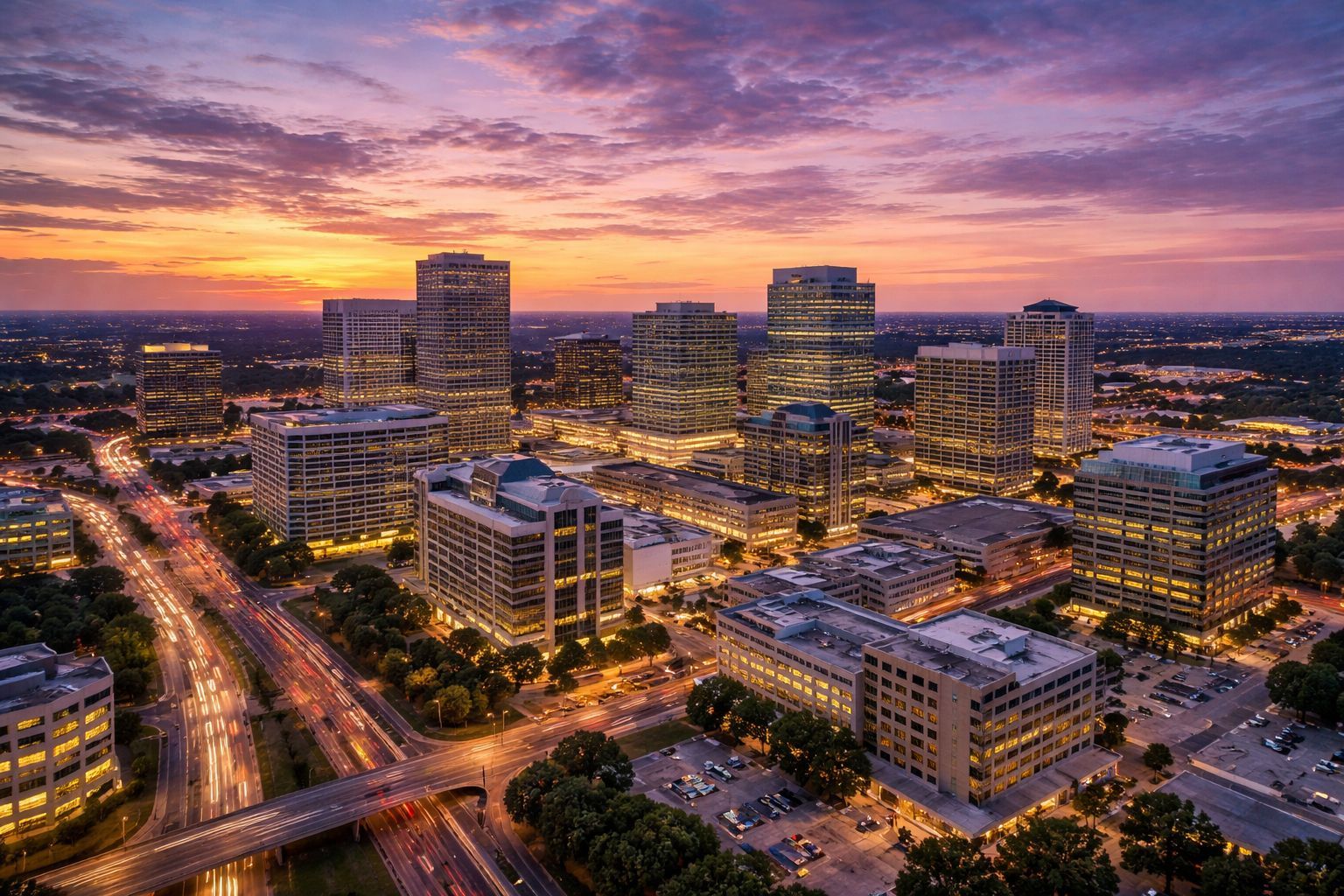 Addison Dallas corporate offices and business district represent the fingerprinting service area
