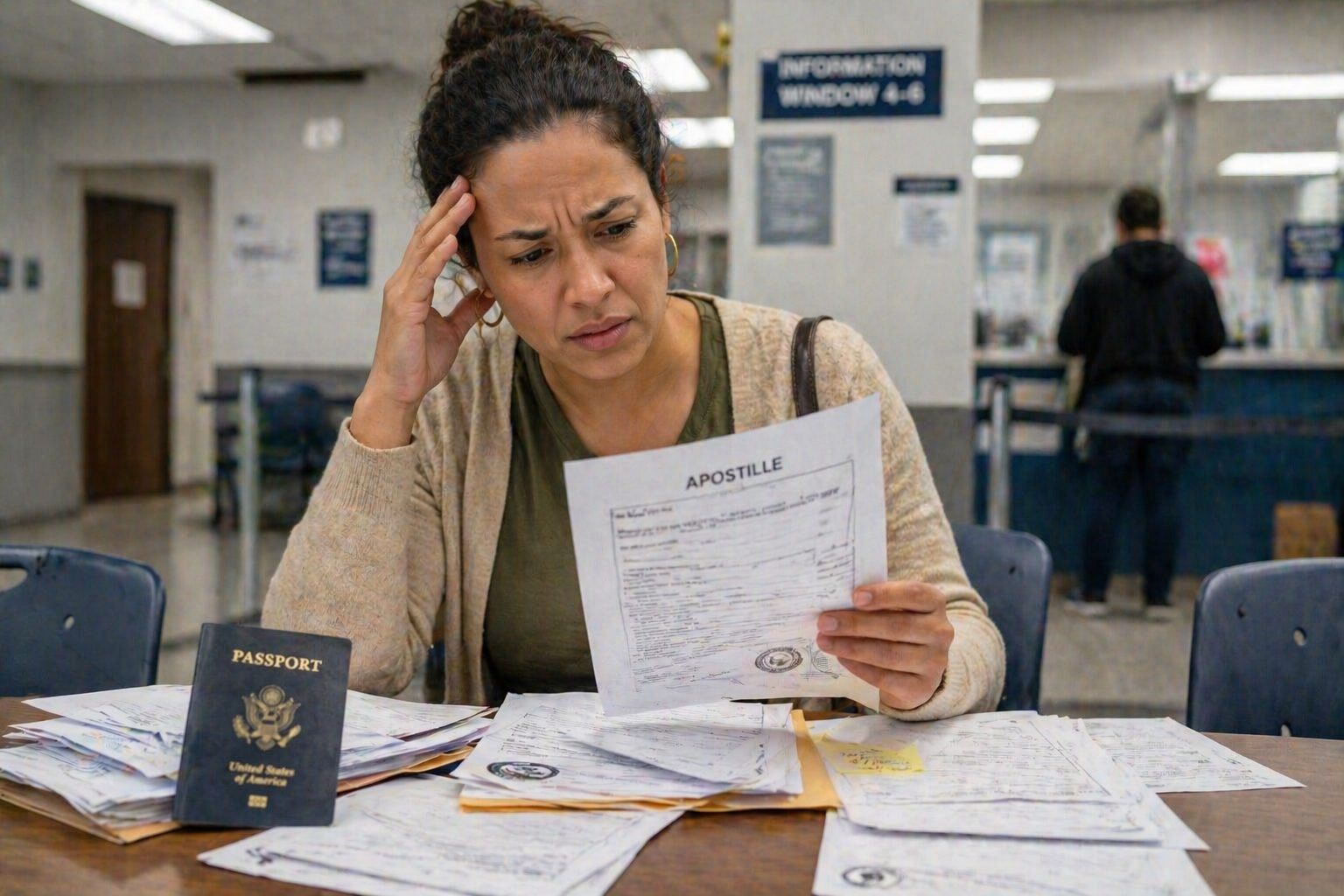 Confusing document paperwork for apostille processing
