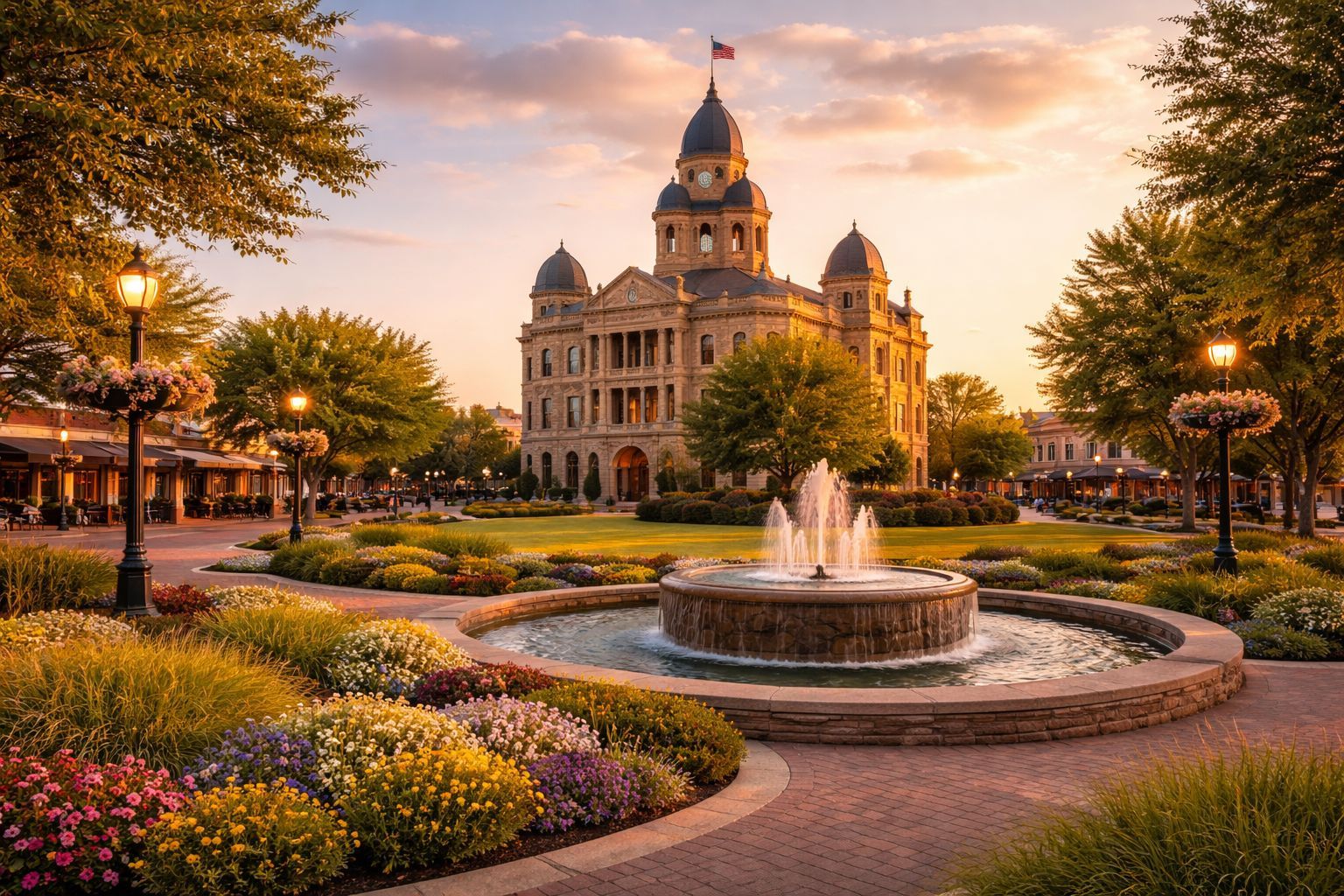 Fingerprinting services near downtown Denton, TX courthouse square