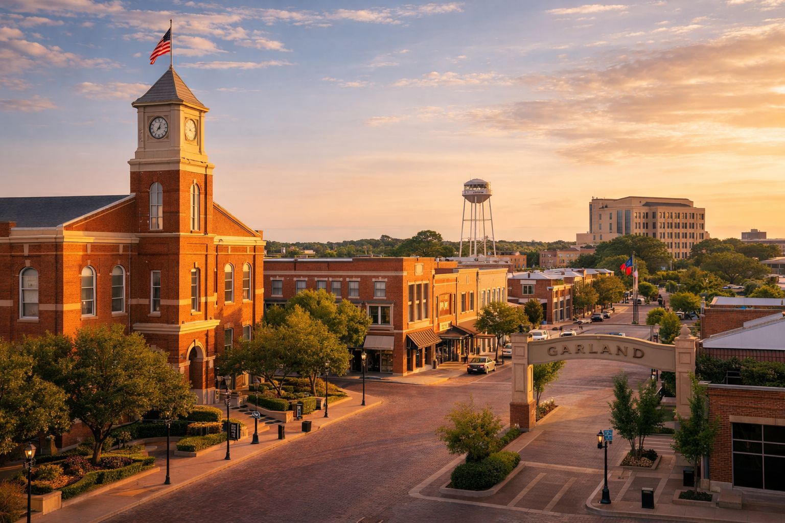 Fingerprinting services near downtown Garland, TX, representingthe  local service area