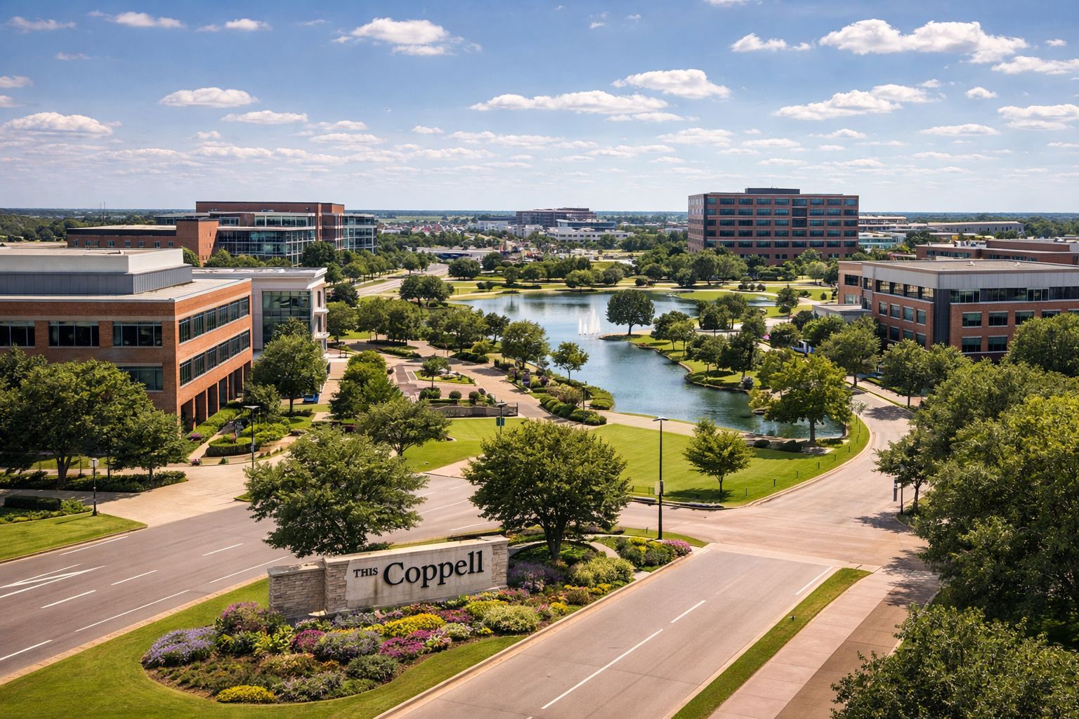 Professional services near Coppell, Texas, city center and business district
