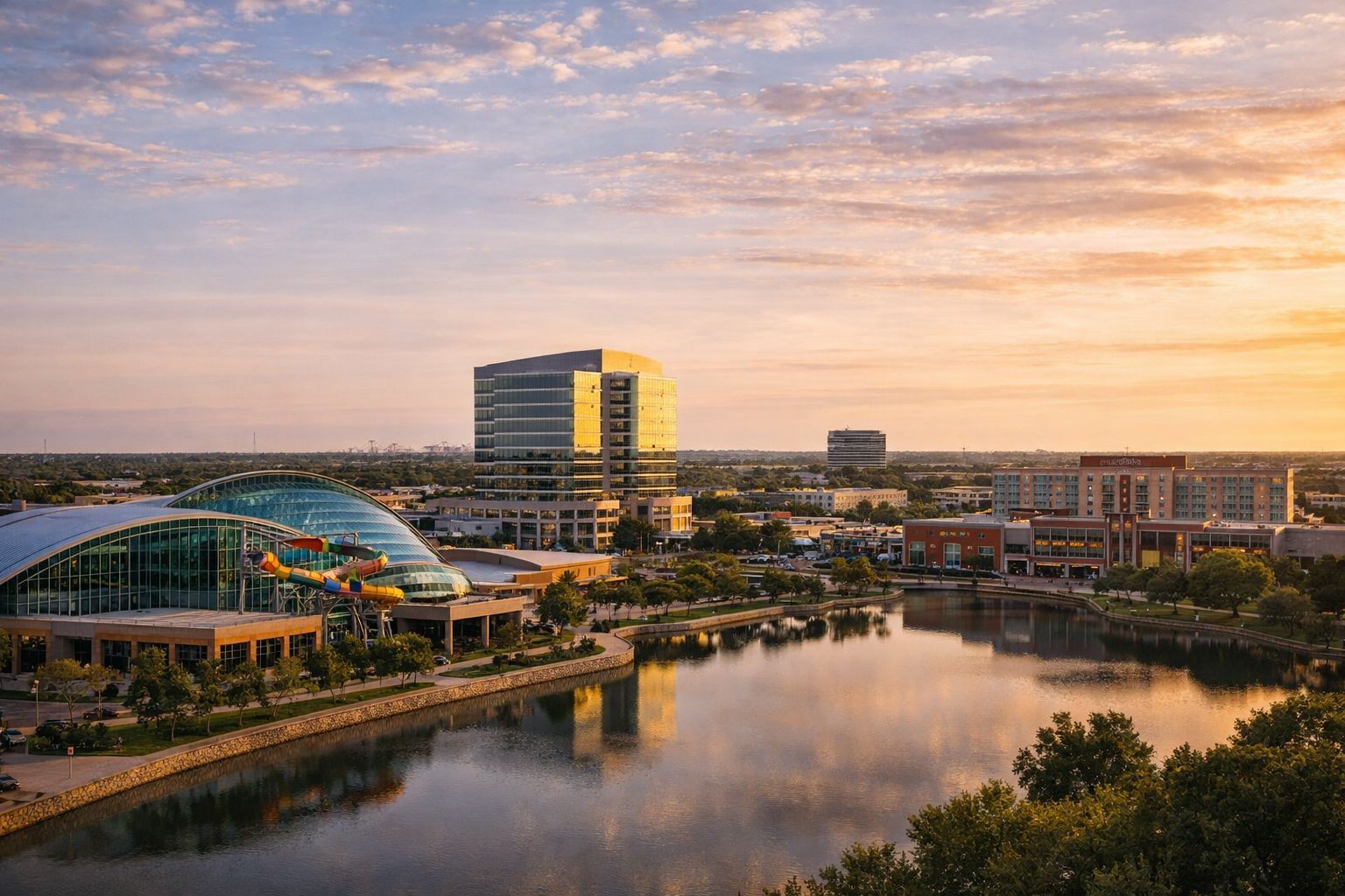 Fingerprinting services near Grand Prairie, TX, Epic Water,s and the local business district