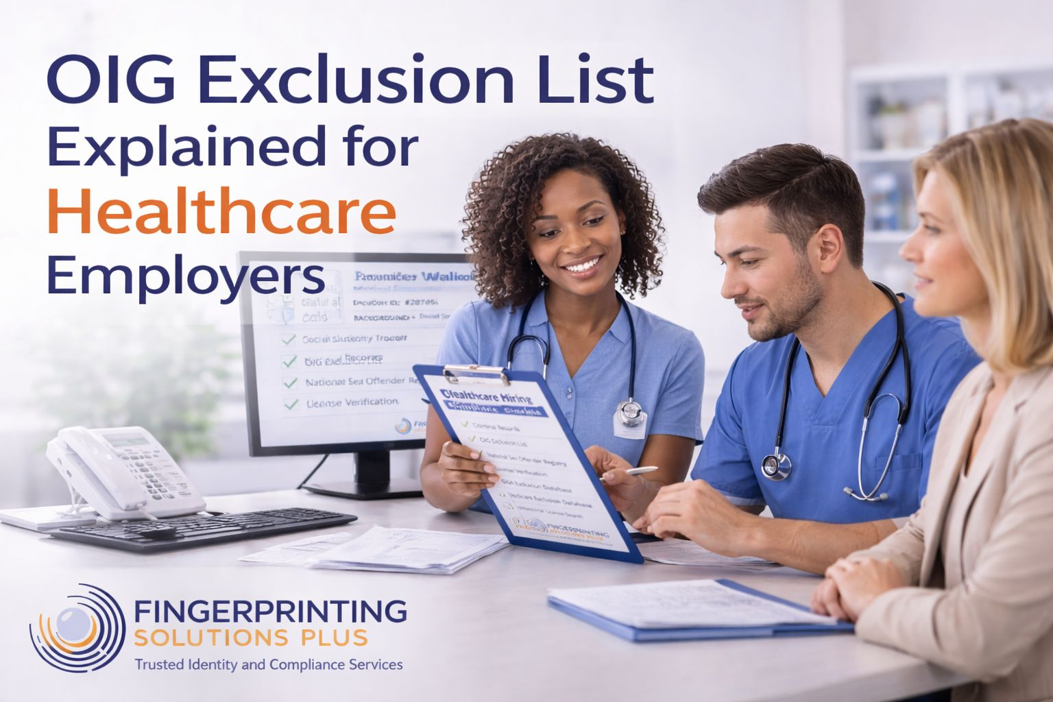 OIG exclusion list screening for healthcare employers
