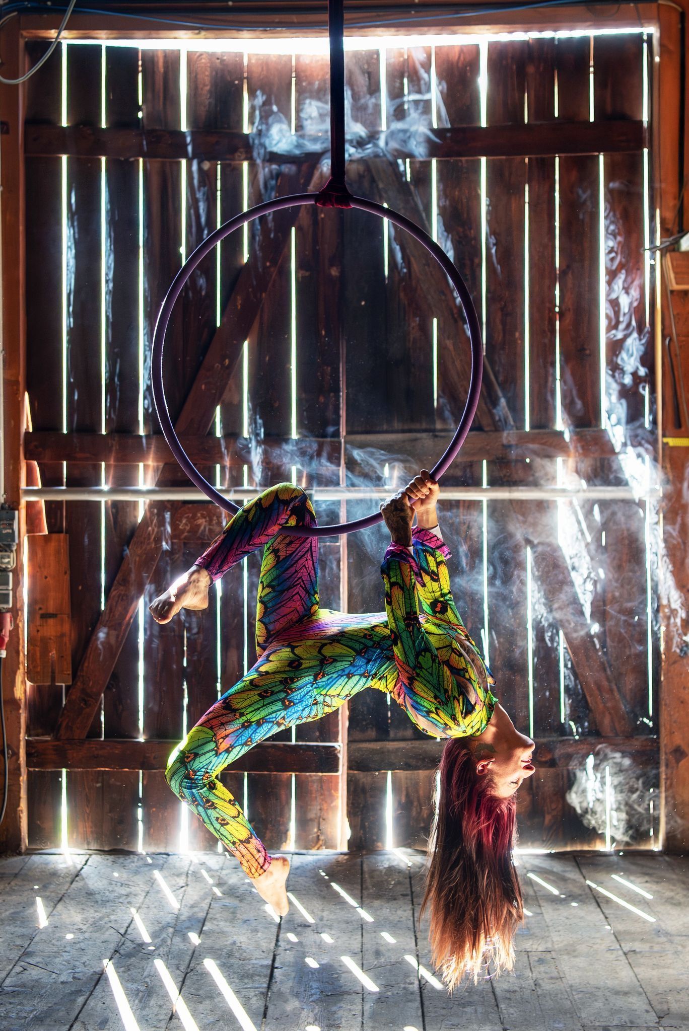 Chrisy Fotoshooting Aerial Hoop