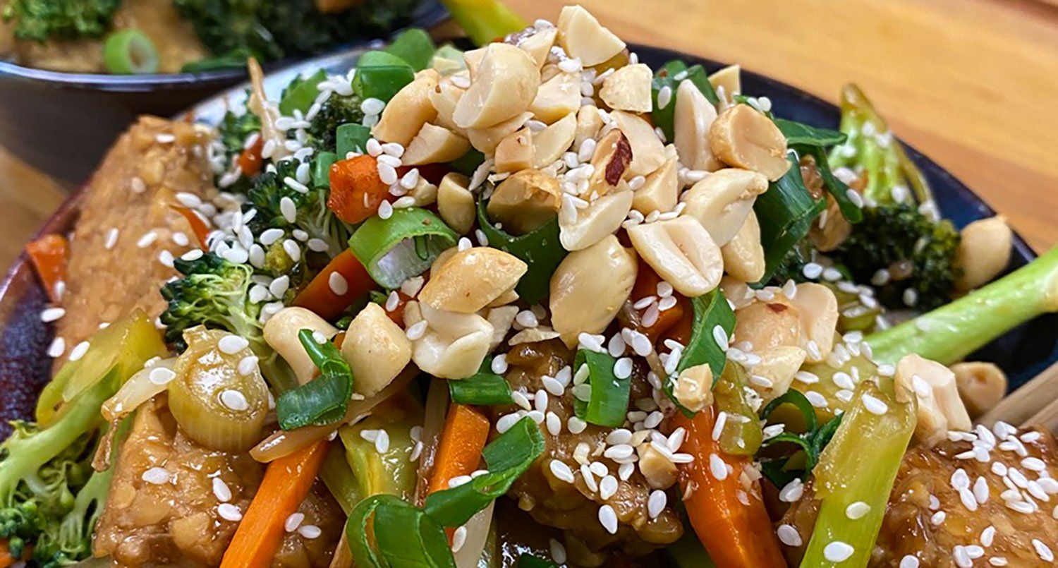 Teriyaki Tempeh and Broccoli Stir Fry