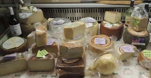 negozio di formaggi della Sardegna