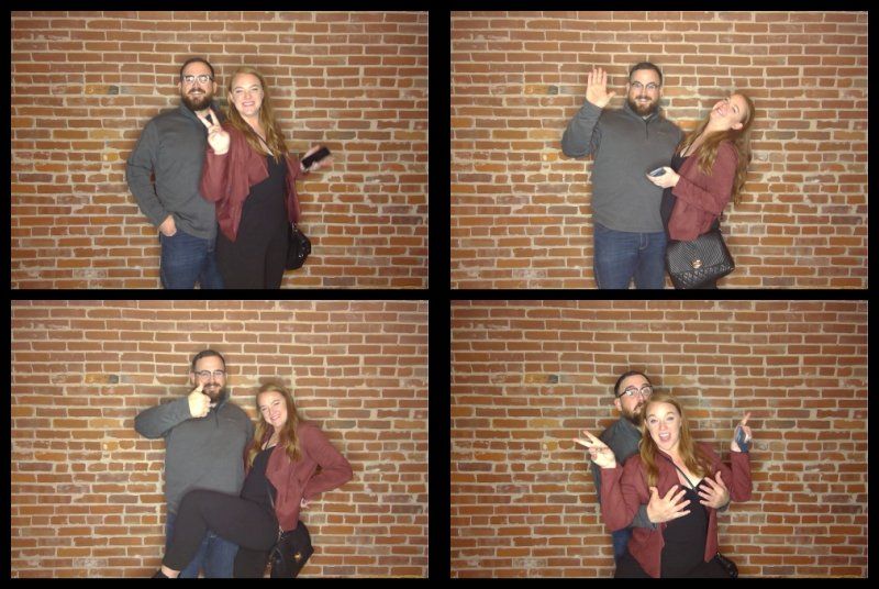 Levity Photo Booth Strip at the Oliver Building Vogt Wedding
