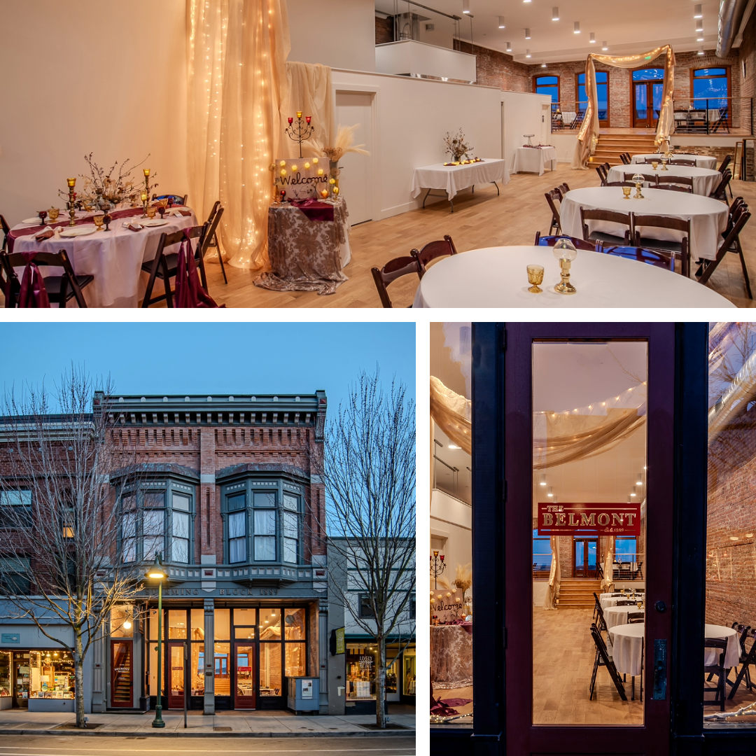 Event space for rent with four restrooms, including ADA accessible family restrooms on both the main floor and grotto.