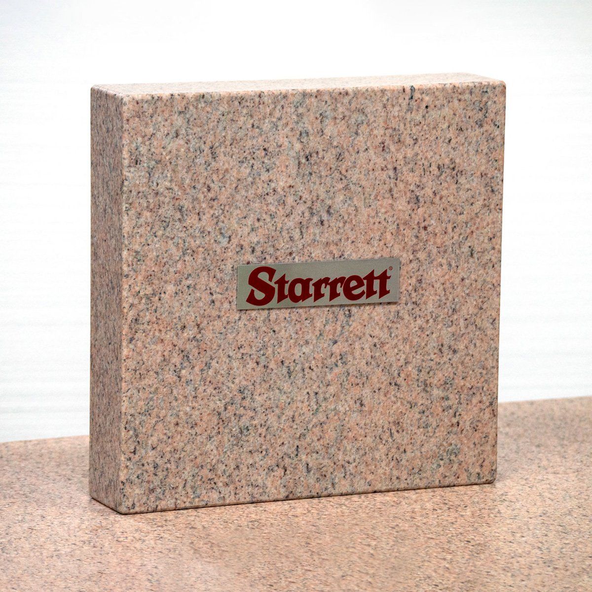 Pink granite master square with Starrett logo