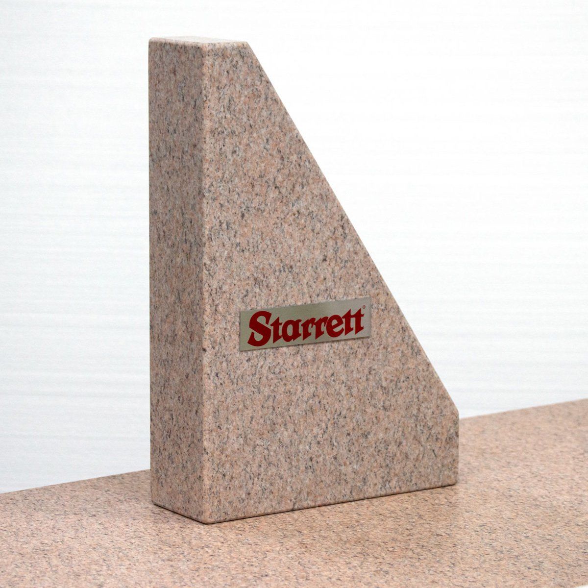 Pink granite tri-square with Starrett logo